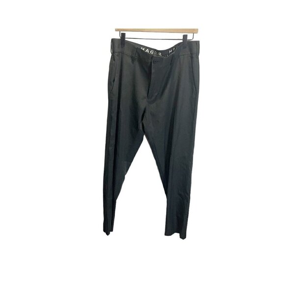 HAGGAR 365 Modern Flex Men’s SZ 38x30 Active Slim Straight Gray Chino Pants - Picture 1 of 5